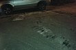 větší obrázek: Na památku po něm zůstaly v povrchu vozovky znatelné stopy.