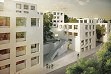 větší obrázek: Na workshopu se objevily i střízlivější návrhy. Tento z dílny Cígler Marani architects se nám zdá vůči stávající zástavbě nejpřijatelnější. Bohužel více vizualizací jsme nedohledali, na žádost o poskytnutí dalších atelier nereagoval.